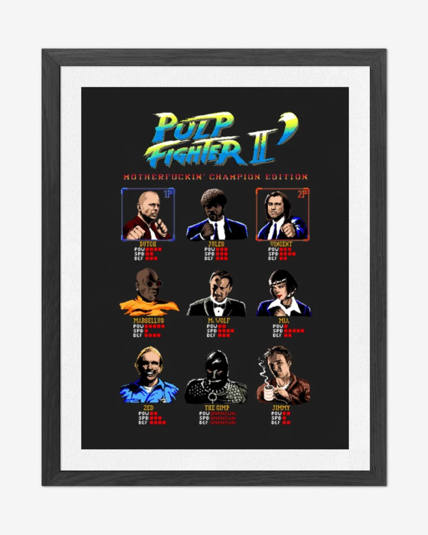 Cuadro decorativo Negro de Pulp fighter