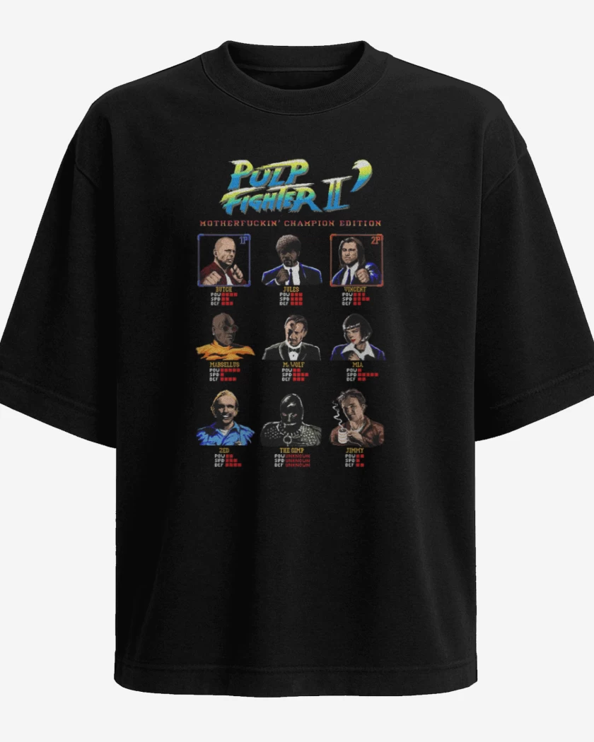 Polera Oversize Negro de Pulp fighter