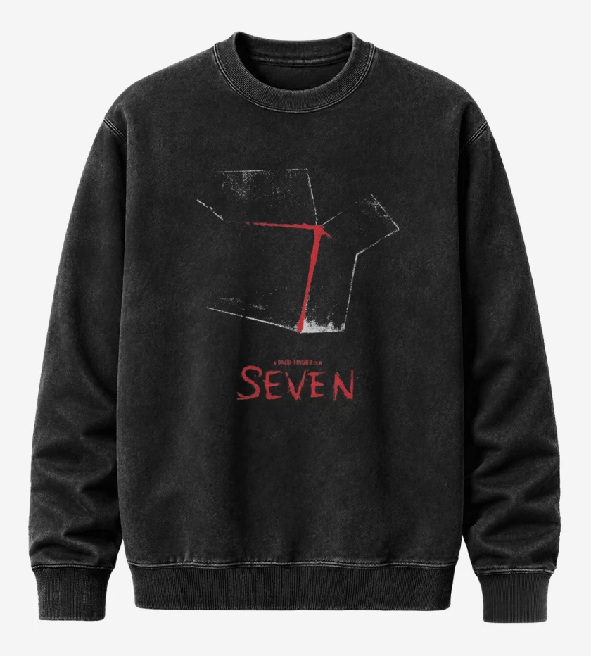 Poleron Polo Acid Wash Negro de Se7en