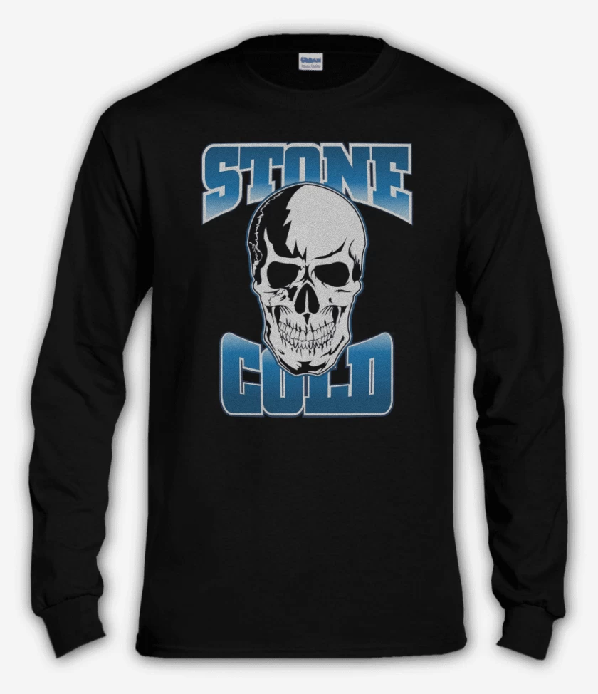 Polera manga larga Negro de Stone Cold tibostin 2