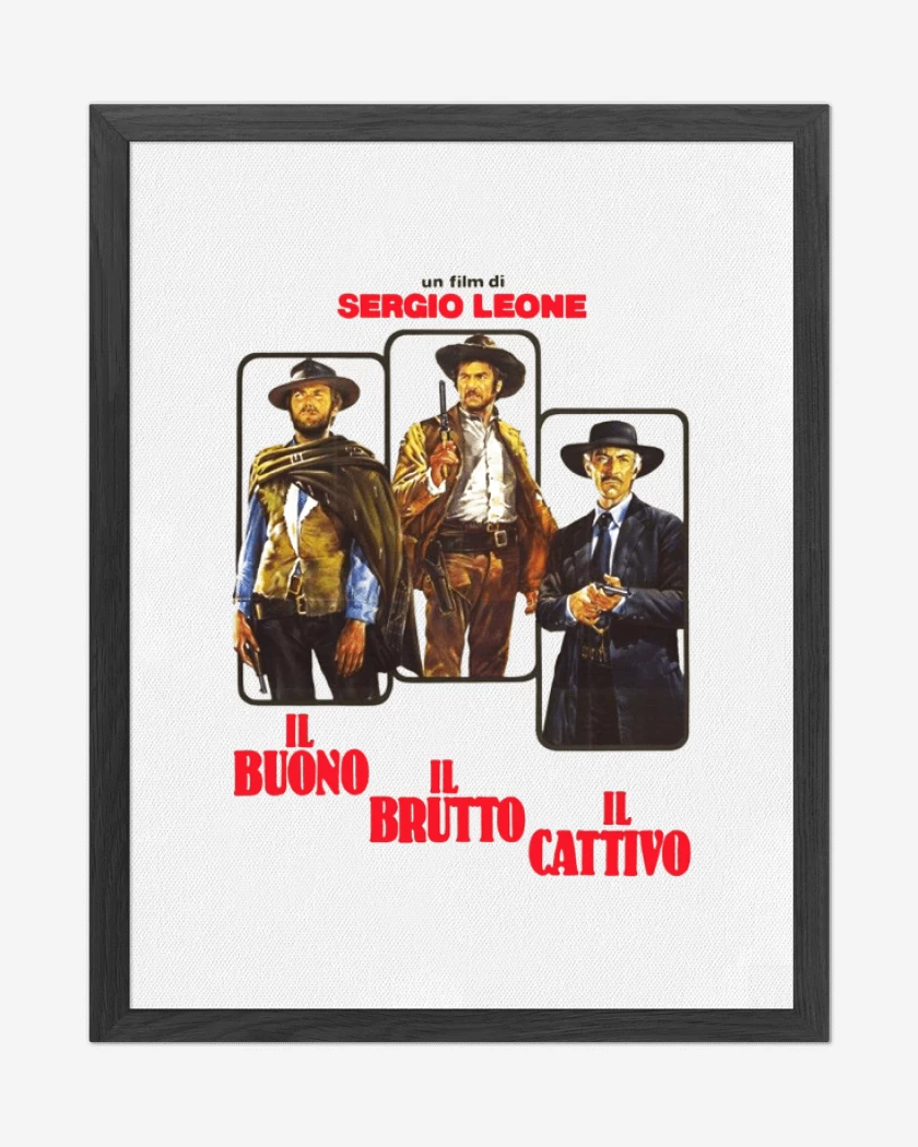 Cuadro decorativo El bueno el malo y el feo