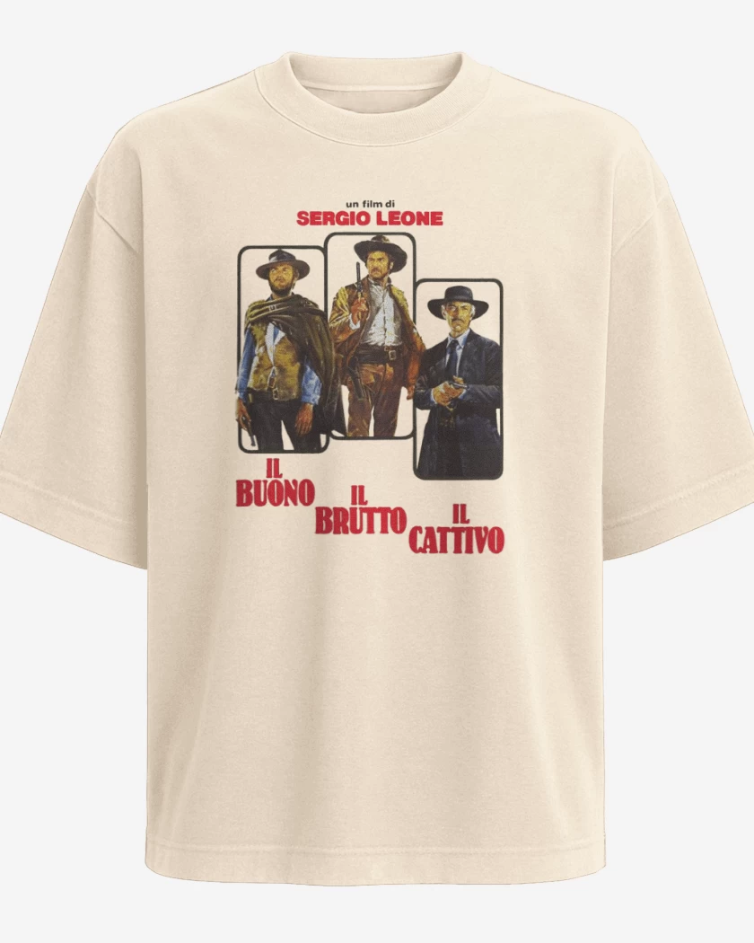 Polera Oversize El bueno el malo y el feo