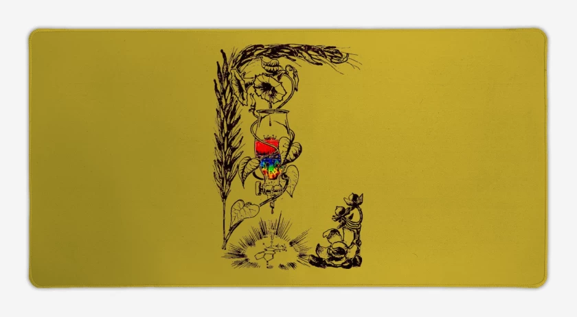 Mouse pad Gamer Amarillo de Acid