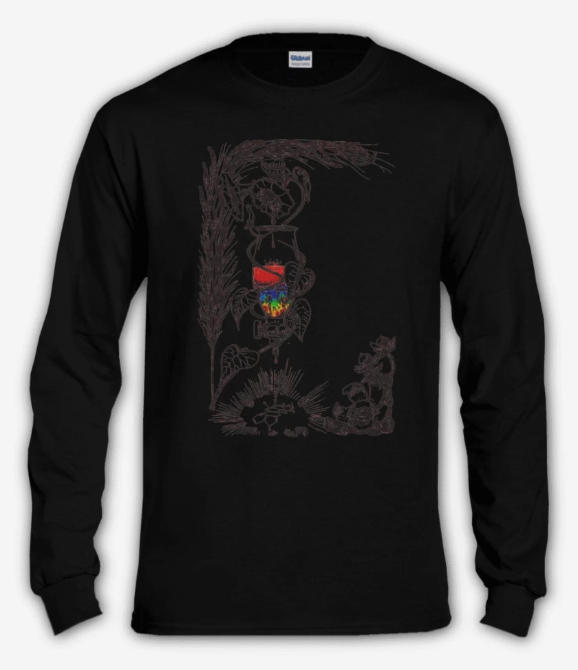 Polera manga larga Negro de Acid