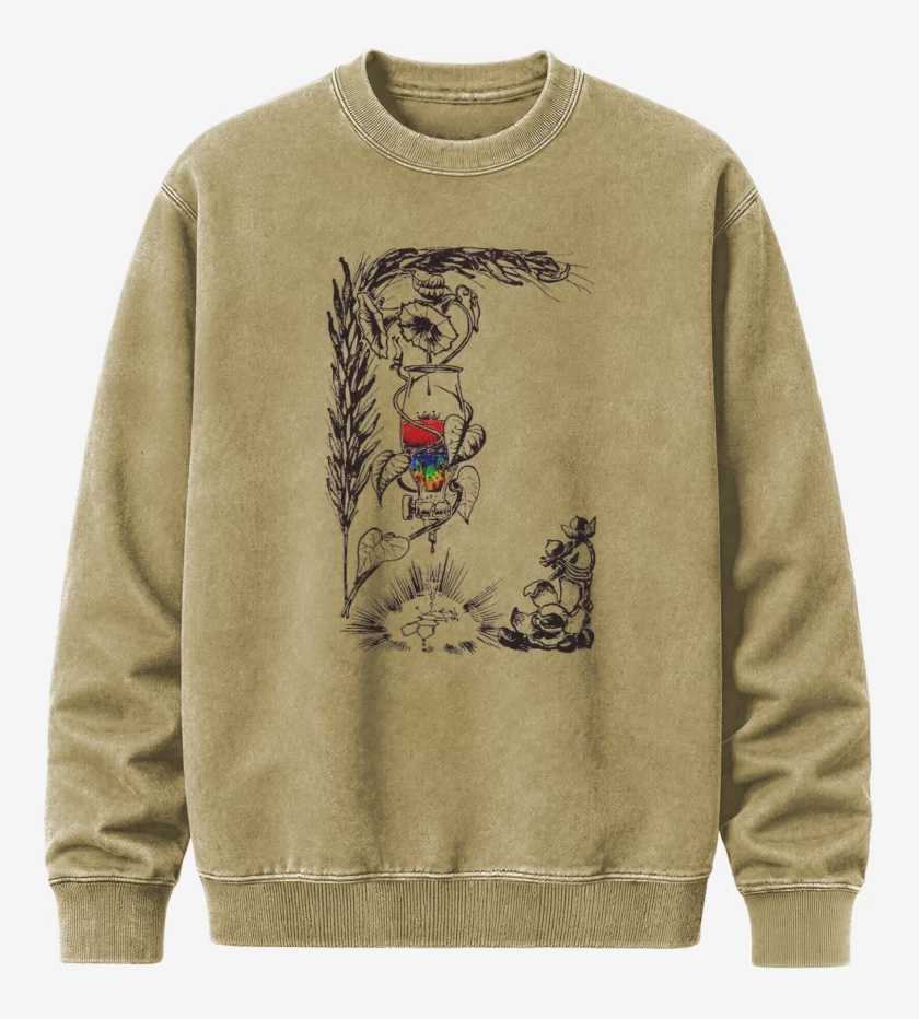 Poleron Polo Acid Wash Beige de Acid