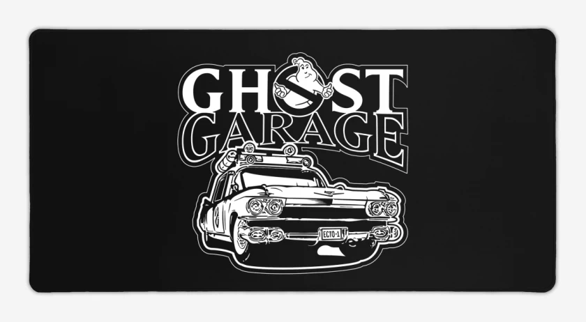 Mouse pad Gamer Negro de Ghost garage