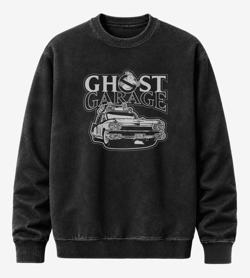 Poleron Polo Acid Wash Negro de Ghost garage