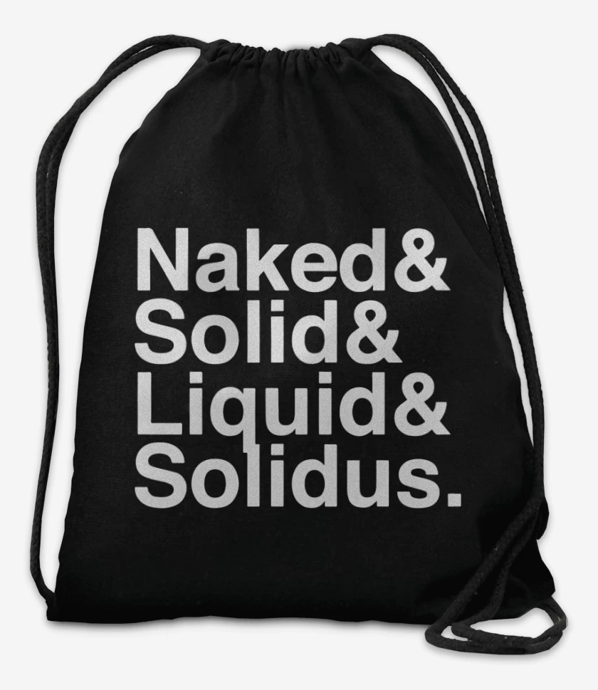 Mochila Negro de Naked Solid Liquid Solidus