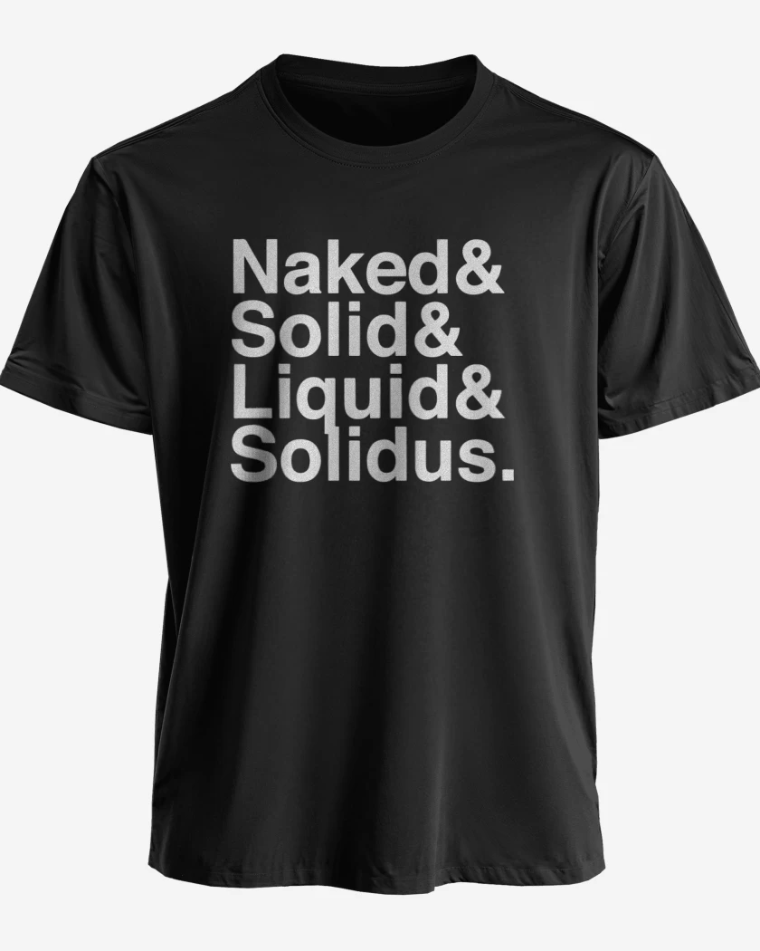 Polera premium Negro de Naked Solid Liquid Solidus
