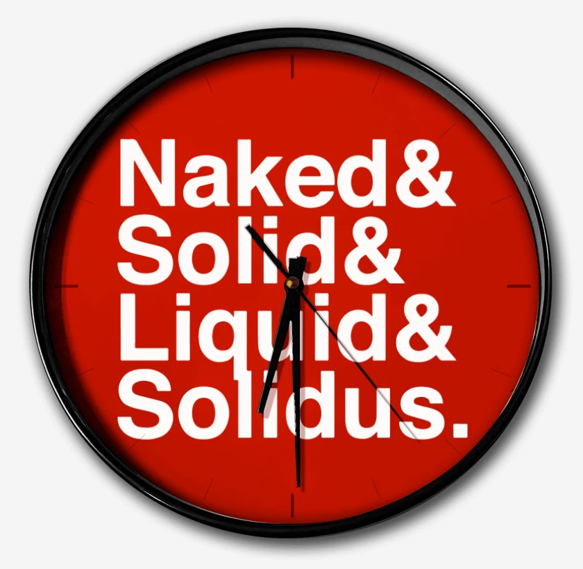 Reloj Rojo de Naked Solid Liquid Solidus