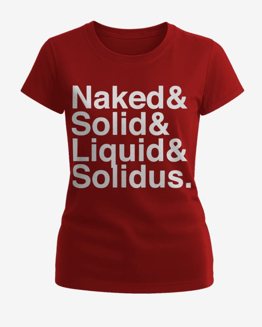 Polera de Mujer Rojo de Naked Solid Liquid Solidus
