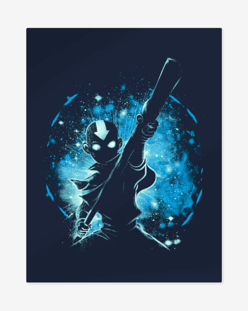 Print metalico Azul Marino de Aang avatar