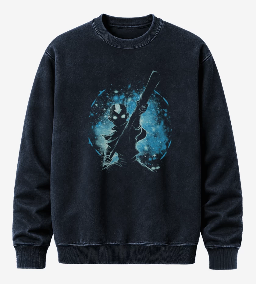 Poleron Polo Acid Wash Azul Marino de Aang avatar
