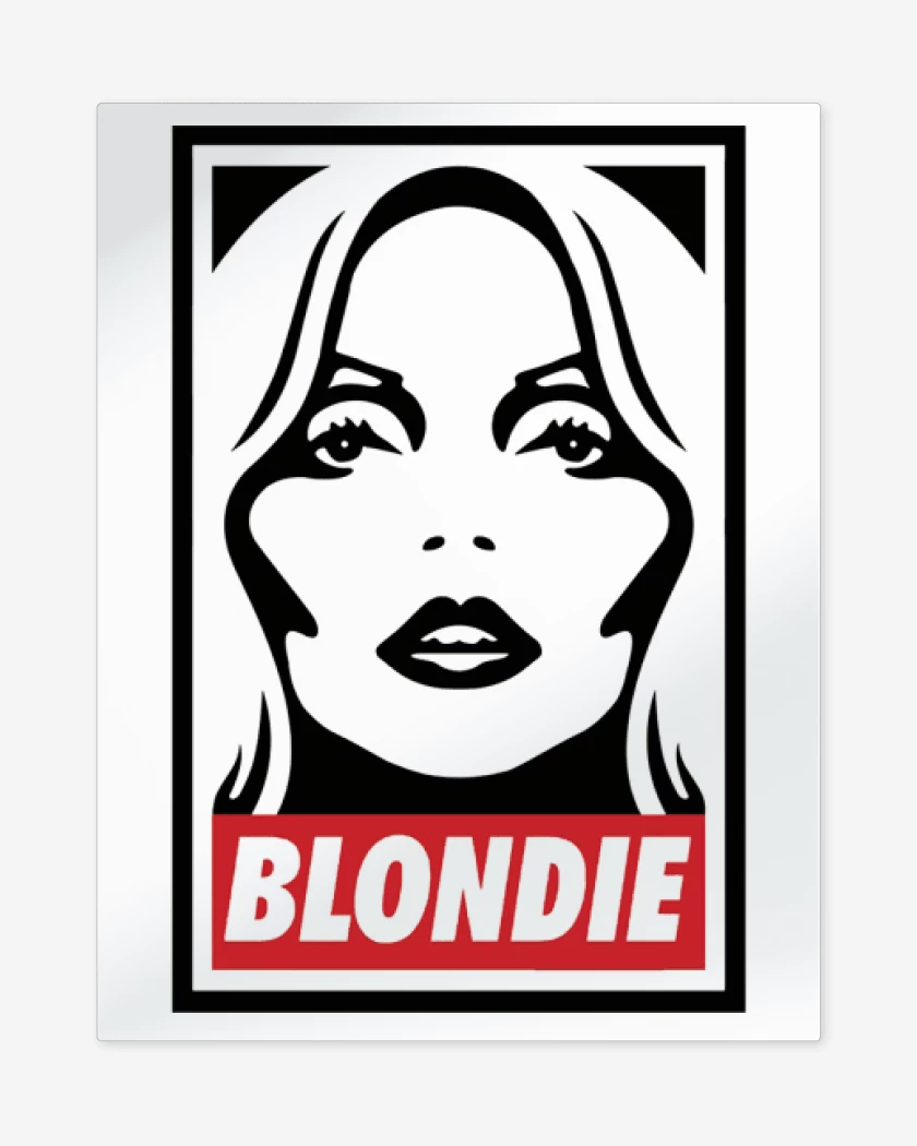 Print metalico Blanco de BLONDIE 