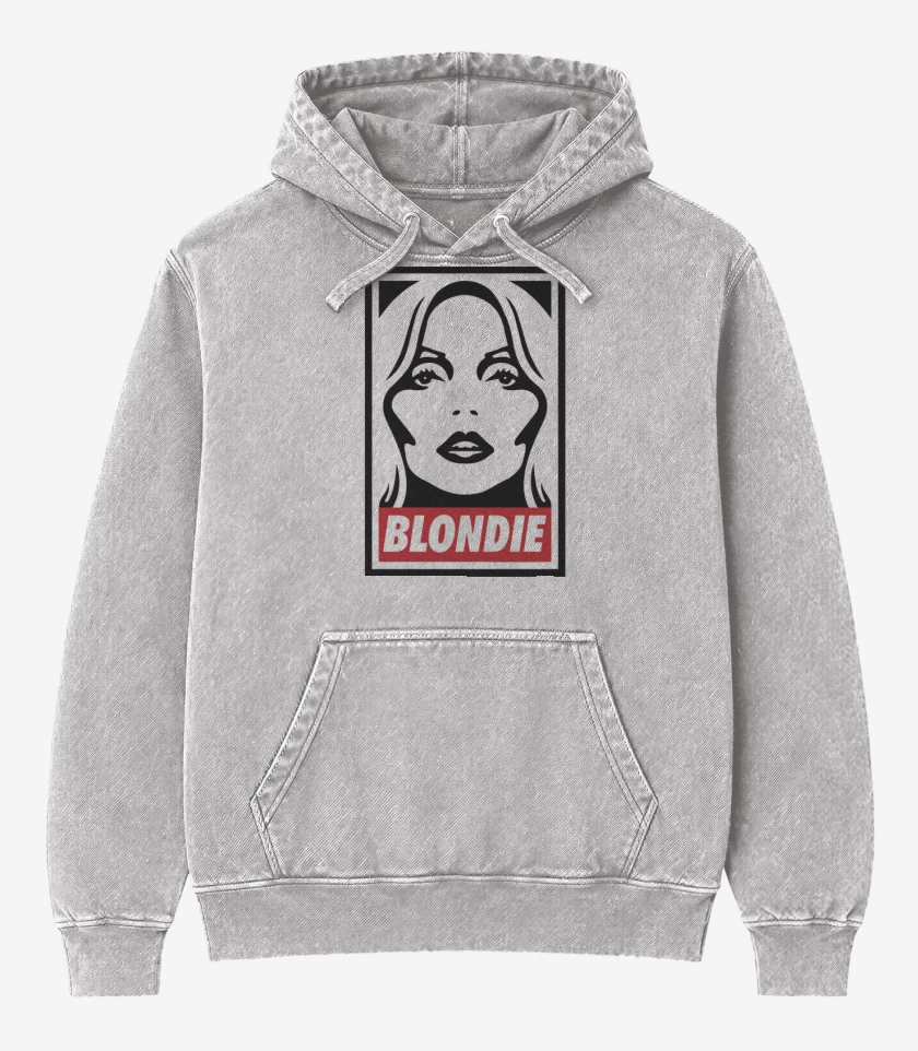 Poleron Canguro Acid Wash Gris Melange de BLONDIE 