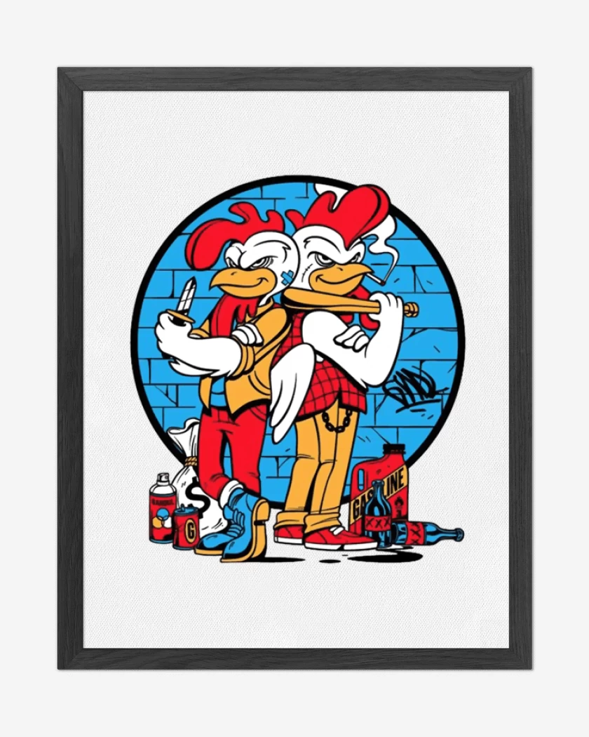 Cuadro decorativo Blanco de Los Pollos Choros 