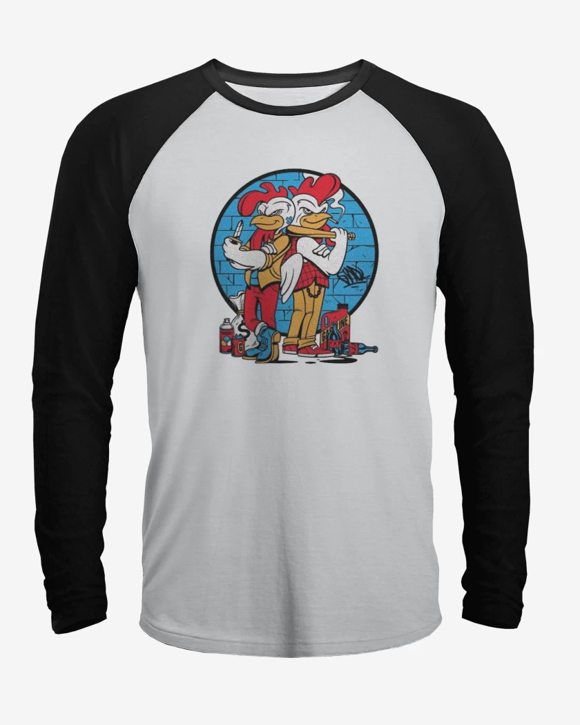 Polera Raglan Los Pollos Choros 