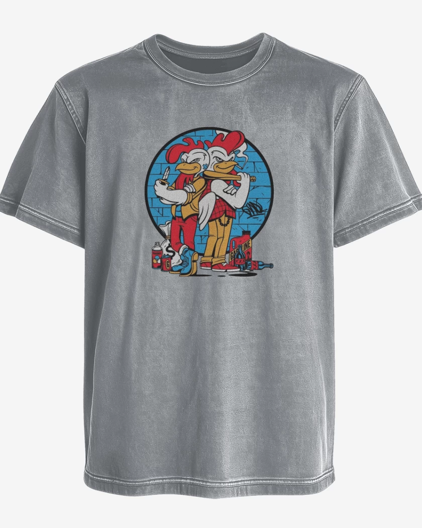 Polera desgastada Los Pollos Choros 