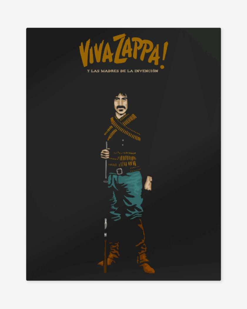 Print metalico Negro de Viva Zappa
