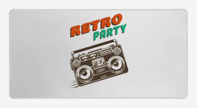 Mouse pad Gamer Blanco de RETRO PARTY 