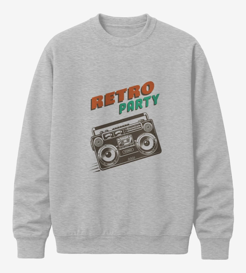 Poleron polo Gris Melange de RETRO PARTY 