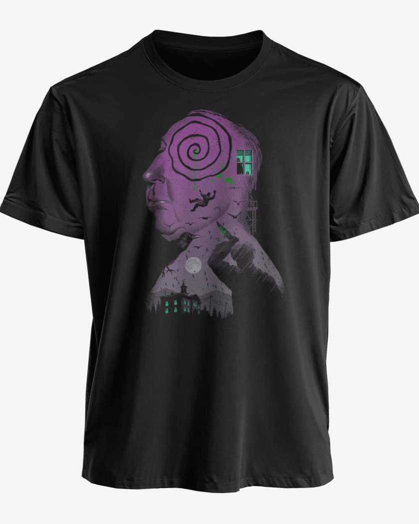 Polera premium Negro de El maestro del suspenso