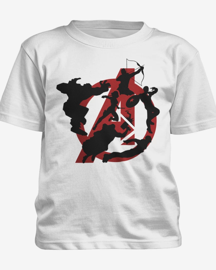 Polera de niño Blanco de Full Avengers