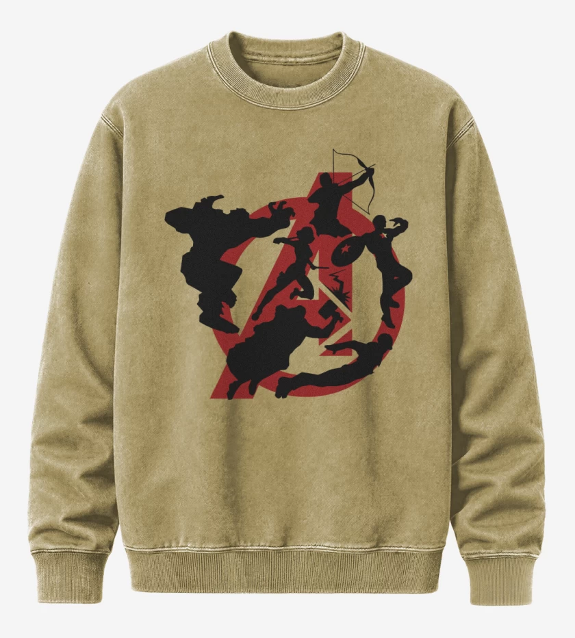 Poleron Polo Acid Wash Beige de Full Avengers
