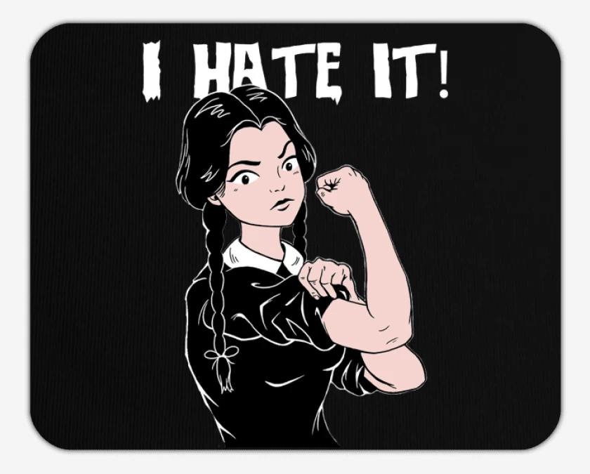 Mousepad Negro de I hate it