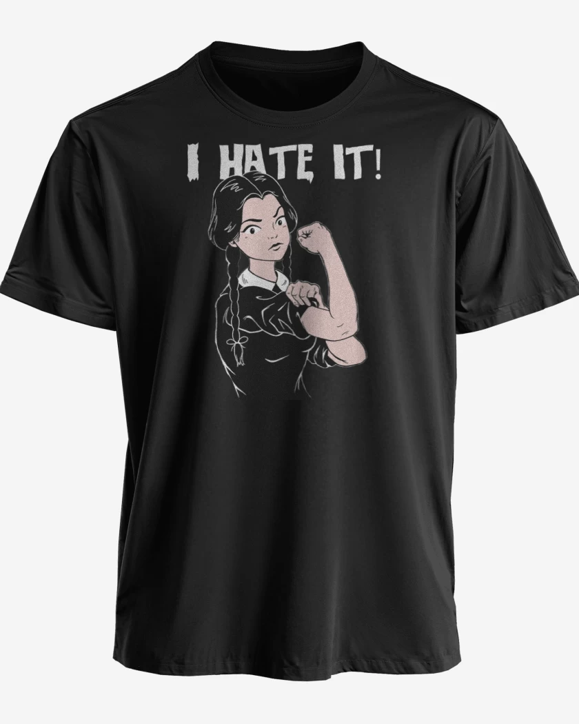 Polera premium Negro de I hate it