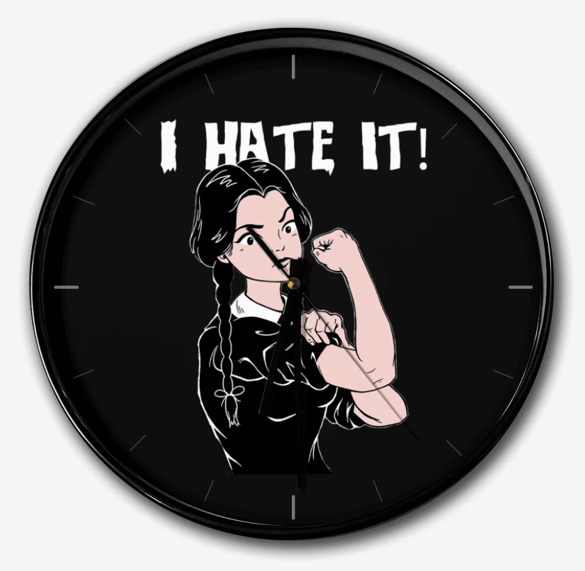 Reloj Negro de I hate it
