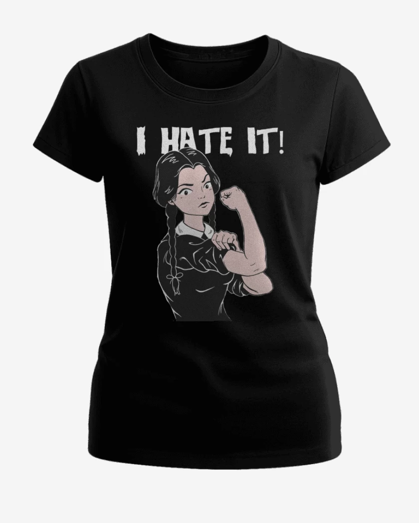 Polera de Mujer Negro de I hate it
