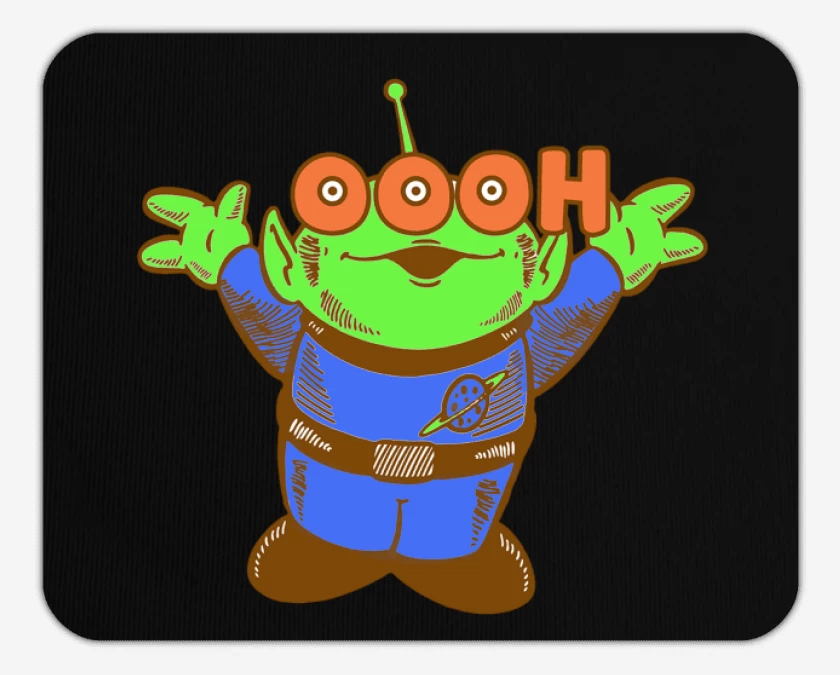 Mousepad Negro de Ooooh