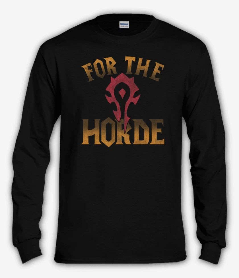 Polera manga larga Negro de Por la horda