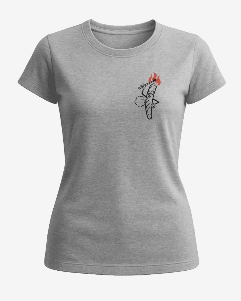 Polera de Mujer Gris Melange de ME PRENDO 