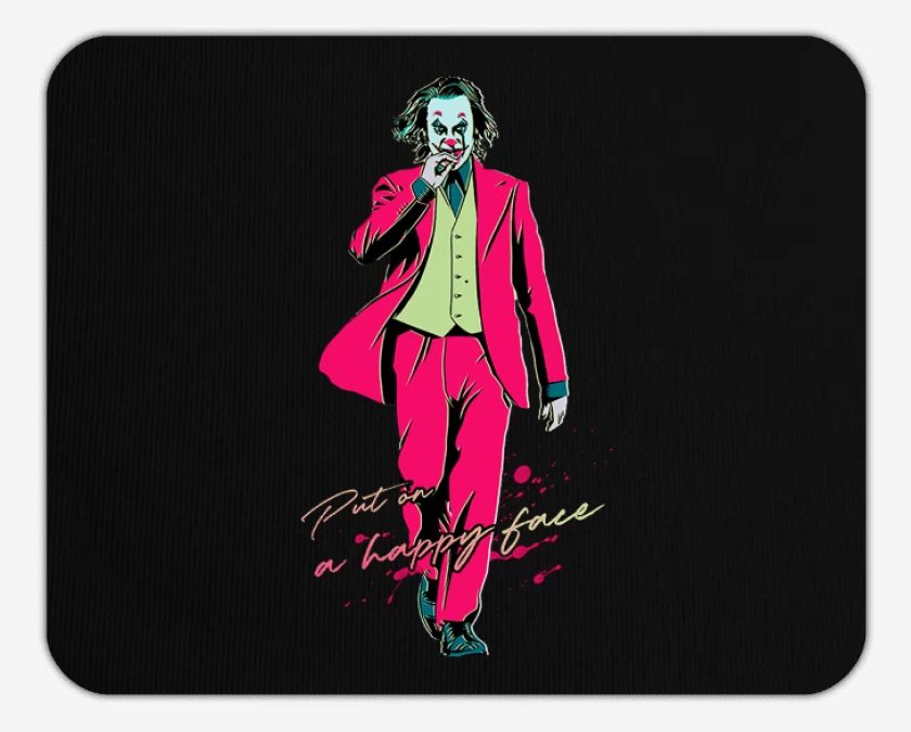 Mousepad Put a happy face joke