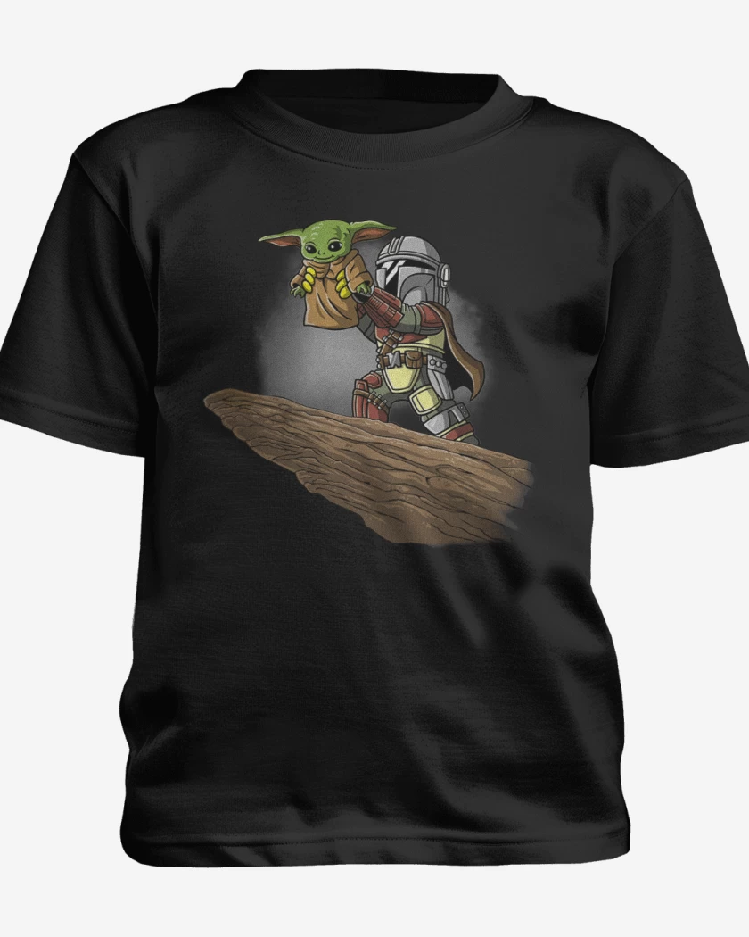 Polera de niño Negro de The yoda king