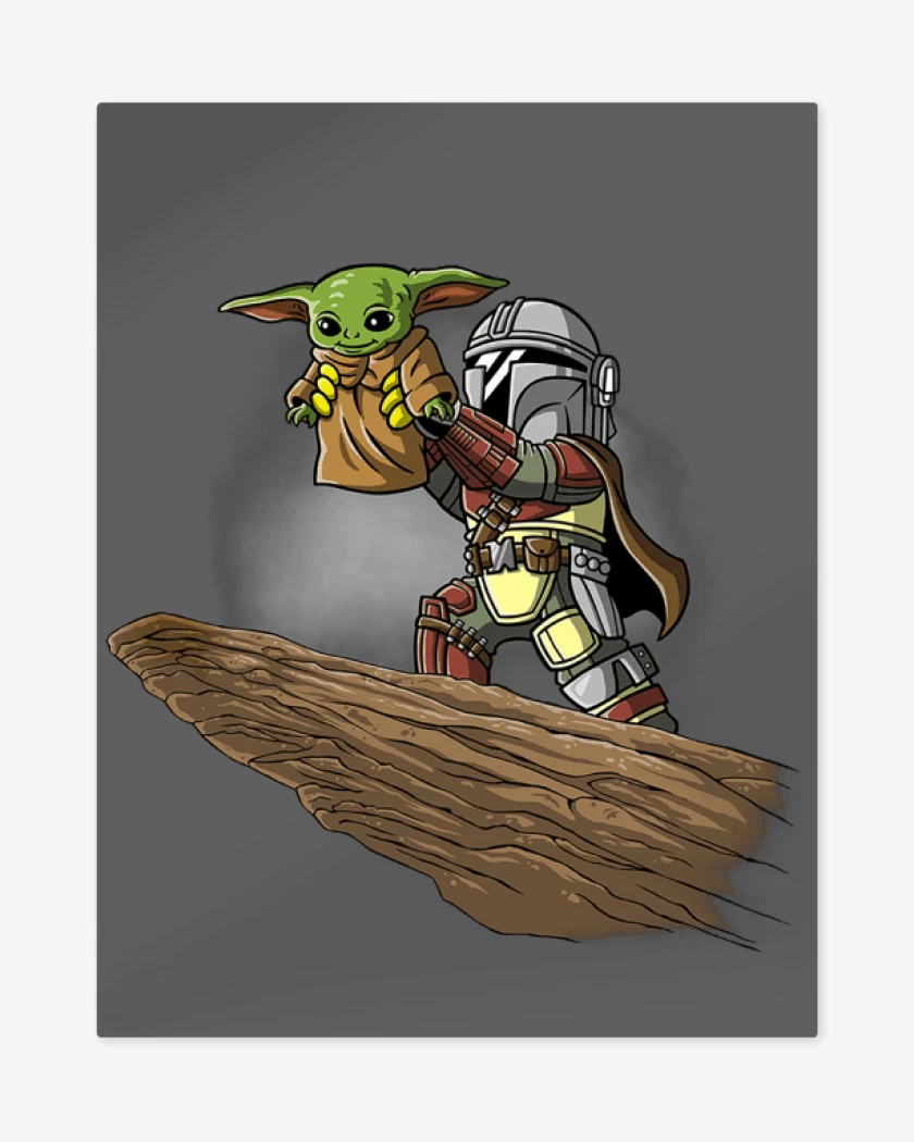 Print metalico Carbon de The yoda king