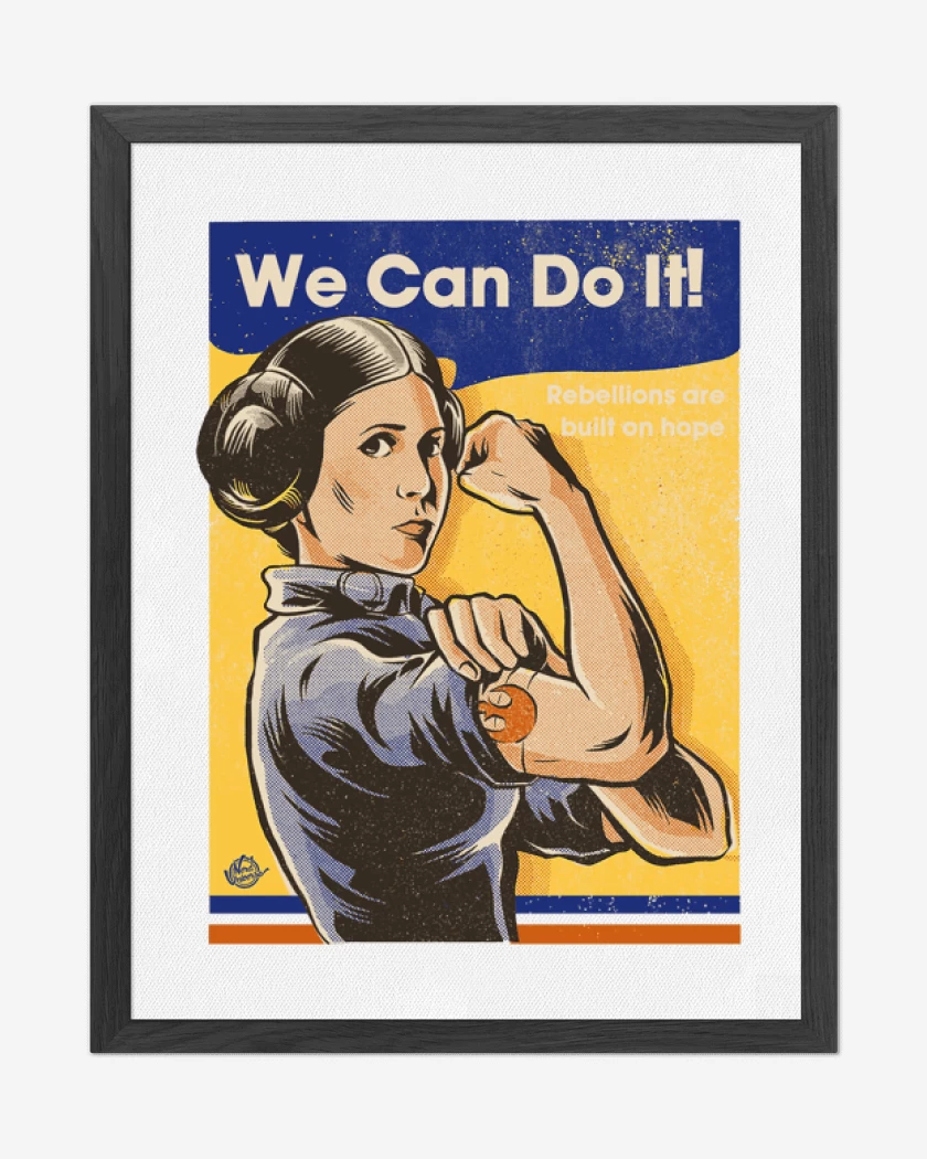 Cuadro decorativo Leia we can do it