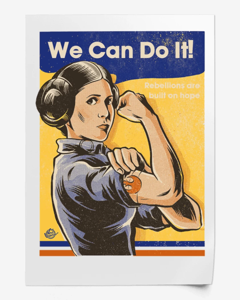Print Leia we can do it