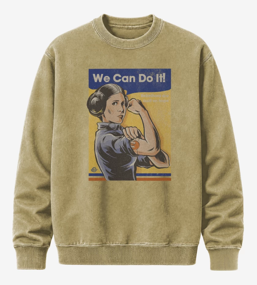 Poleron Polo Acid Wash Beige de Leia we can do it