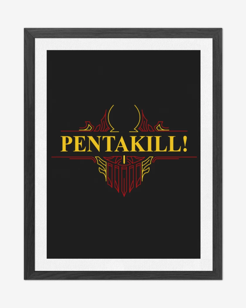 Cuadro decorativo Negro de Pentakill - Old