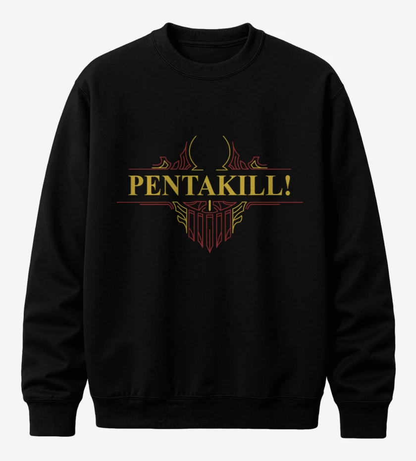 Poleron polo Negro de Pentakill - Old