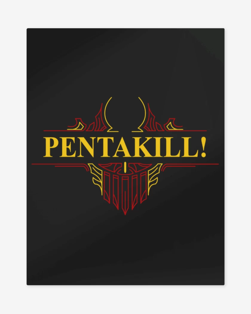 Print metalico Negro de Pentakill - Old