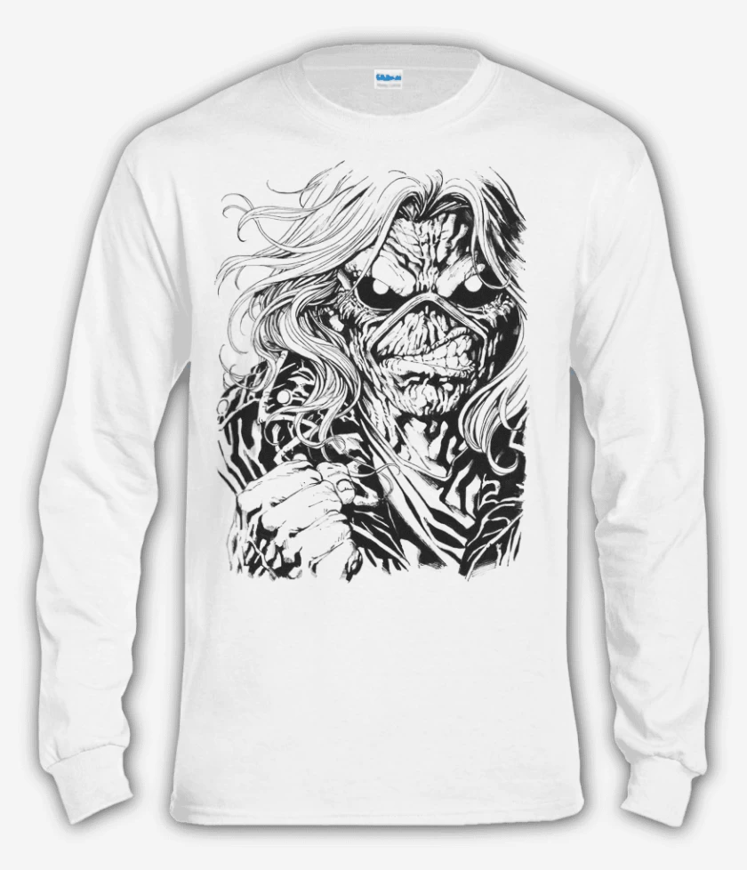 Polera manga larga Blanco de Eddie chasca