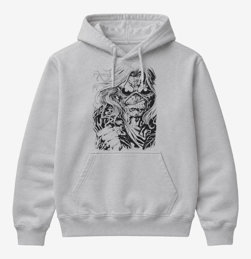 Poleron Canguro básico Gris Melange de Eddie chasca