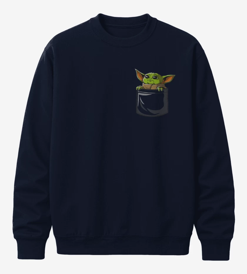 Poleron polo Mini yoda bolsillo