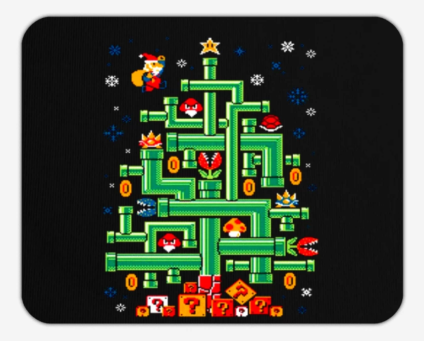 Mousepad Super bigote navideno 2