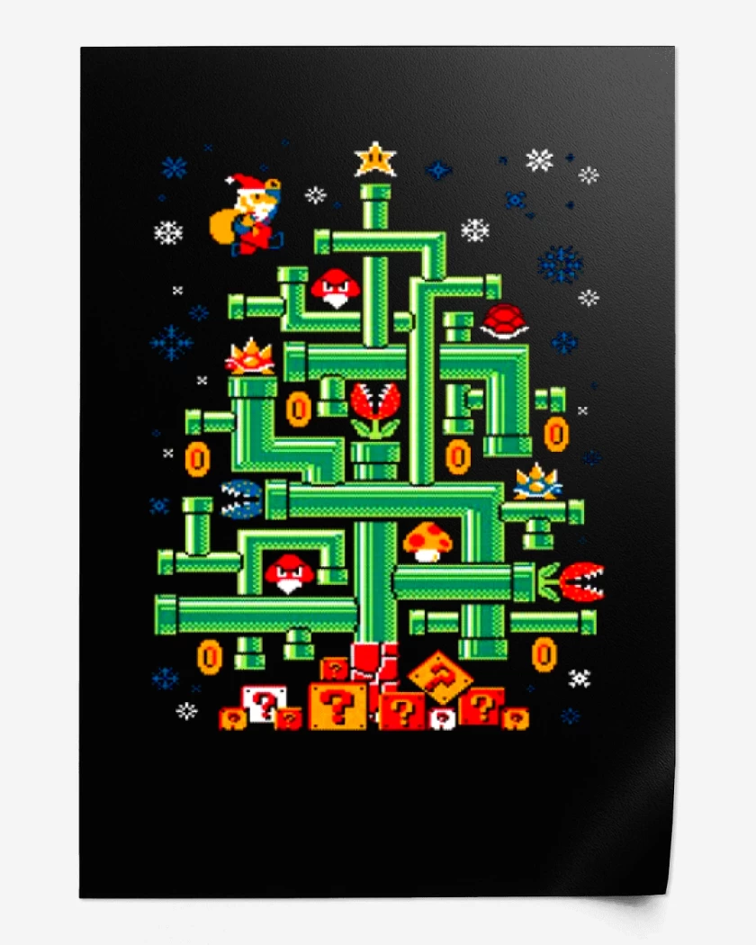 Print Super bigote navideno 2
