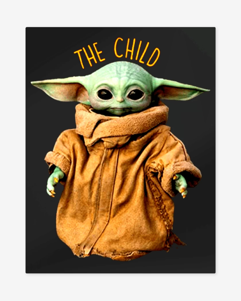 Print metalico the child baby yoda